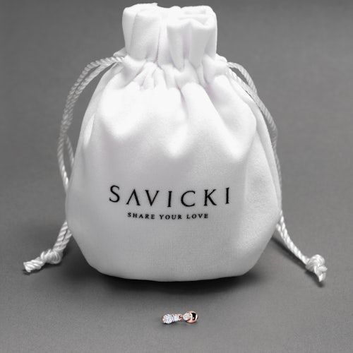 Zawieszka Dream: różowe złoto, diament